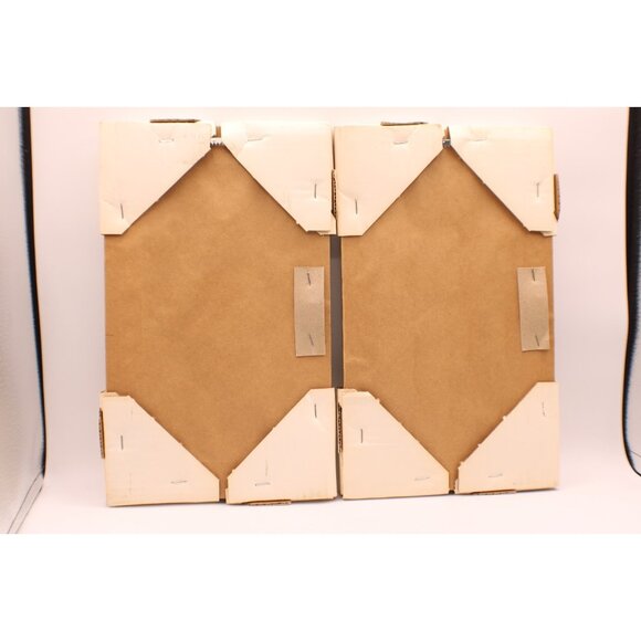 2 Floral Gold Framed Mirrors Wall Hanging Rectangular Decor Pastels NEW 13x8" - Picture 6 of 13